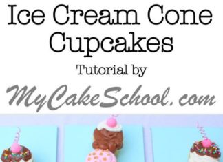 Birthday Cake : Adorable Ice Cream Cone Cupcake Tutorial by MyCakeSchool.com!
