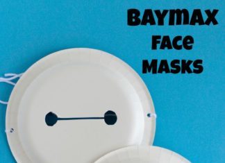 Birthday Decoration : Big Hero 6 Baymax Face Masks