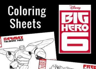 Birthday Decoration : Big Hero 6 Coloring Pages #BigHero6