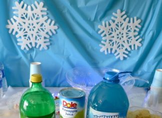 Birthday Decoration : Blue Party Punch Recipe ~ great for a Frozen party, Princess party, Mermaid part…