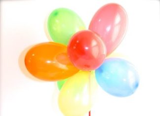 Birthday Decoration : Circus Party Theme: Balloon Centrepiece DIY Easy instructions on how to create t…