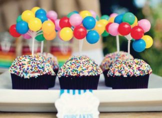 Birthday Decoration : Cute balloon theme. Love love the balloon topiary!