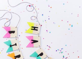 Birthday Decoration : DIY Wood Birthday Banner