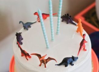 Birthday Decoration : Dinosaur cake