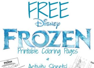 Birthday Decoration : FREE Frozen Movie printable Coloring Pages and activity sheets! Also check out m…