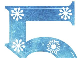 Birthday Decoration : Free Frozen Snowflake Numbers, perfect for Frozen party.