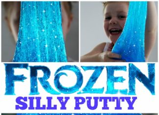 Birthday Decoration : Frozen Silly Putty favor or activity for a Frozen birthday party