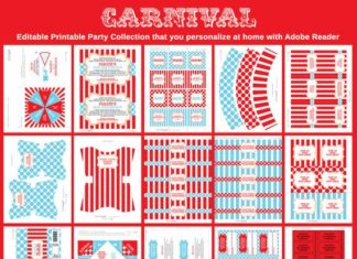 Birthday Decoration : INSTANT DOWNLOAD Circus Party Carnival Party full by SIMONEmadeit