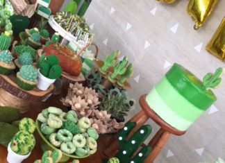 Birthday Decoration Ideas : Simplesmente amei este Cha de Bebê Cactus. Decoração Dona Doçura. Lindas ide…