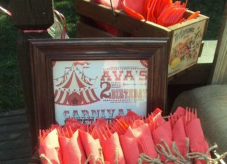 Birthday Decoration : Photo 1 of 31: Old fashion carnival / Birthday “Ava's Vintage Carnival Birth…