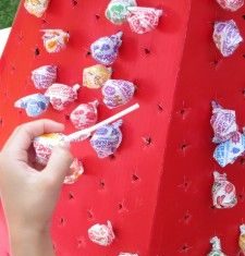 Birthday Decoration : Pick a Sucker! If your sucker has a black dot on the bottom, you get a prize. If…