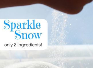 Birthday Decoration : Sparkle Snow – only two ingredients