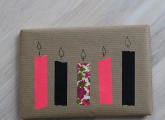 Birthday Decoration : These washi tape candles. | 20 Presents That Are Just Too Pretty To Unwrap