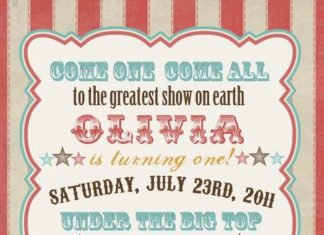 Birthday Decoration : While I don’t advocate circuses (with animals) I sure love me some vintage circu…