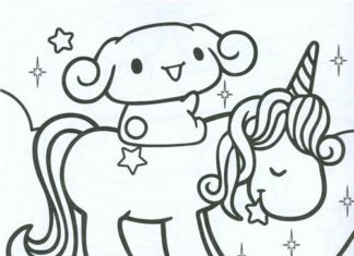 Birthday Decoration : kawaii Cinnamoroll coloring book Sanrio Japan – Memo Pads – Stationery – kawaii …