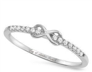 Birthday Gifts Ideas : 1.9TCW Russian Lab Diamond Infinity Ring