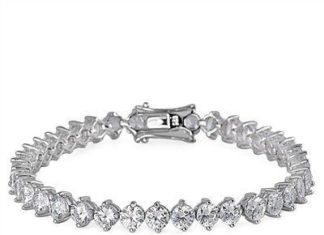 Birthday Gifts Ideas : 15.60TCW Russian Lab Diamond Tennis Bracelet Anniversary Birthday Wedding Gift