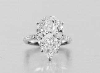Birthday Gifts Ideas : 1CT Perfect Pear Cut Solitaire Russian Lab Diamond Promise Engagement – Joy Of…