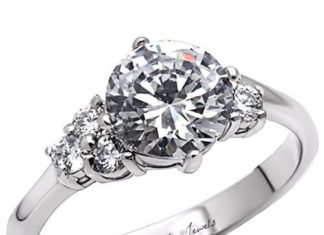 Birthday Gifts Ideas : 2CT Round Cut Solitaire Russian Lab Diamond Engagement Wedding Ring