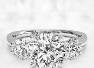 Birthday Gifts Ideas : 3CT Perfect Three Stone Journey Russian Lab Diamond Promise Engagement Anniversa…