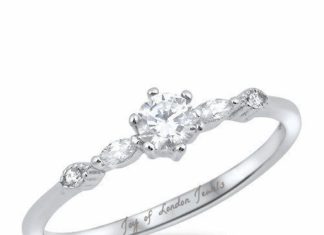 Birthday Gifts Ideas : A Perfect .5CT Round Cut Russian Lab Diamond Engagement Ring