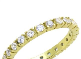 Birthday Gifts Ideas : A Perfect 14K Gold 3TCW Round Cut Russian Lab Diamond Ring Wedding Bands Eternit…