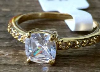 Birthday Gifts Ideas : A Perfect 1CT Princess Cut 14k Gold Russian Lab Diamond Promise Engagement Weddi…