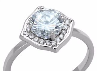 Birthday Gifts Ideas : A Perfect 2.3CT Round Cut Halo Russian Lab Diamond Engagement Ring