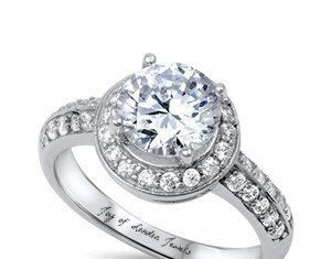 Birthday Gifts Ideas : A Perfect 2.8CT Halo Russian Lab Diamond Ring