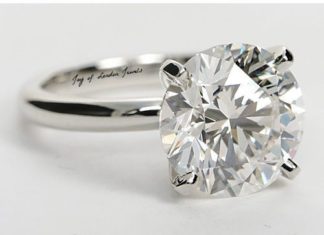Birthday Gifts Ideas : A Perfect 3.8CT Round Cut Solitaire Russian Lab Diamond Ring