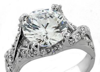 Birthday Gifts Ideas : A Perfect 3CT Round Cut Russian Lab Diamond Ring