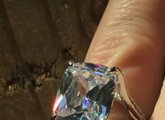 Birthday Gifts Ideas : A Perfect 5CT Cushion Cut Russian Lab Diamond Valentines Day Ring