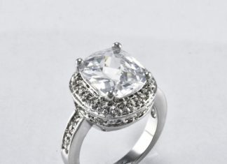 Birthday Gifts Ideas : A Perfect 6CT Cushion Cut Halo Russian Lab Diamond Engagement Ring