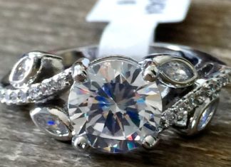 Birthday Gifts Ideas : A Perfect Antique 2.3CT Round Cut Russian Lab Diamond Engagement Ring
