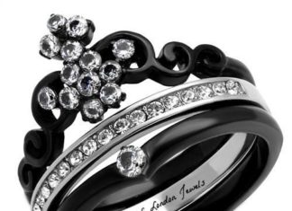 Birthday Gifts Ideas : A Perfect Black & Silver Princess Bridal Set