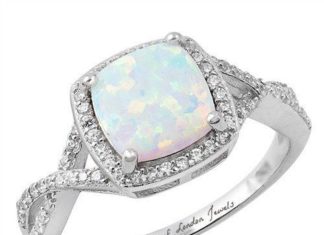 Birthday Gifts Ideas : A Perfect Cabochon Australian White Opal Engagement Ring