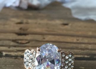 Birthday Gifts Ideas : A Perfect Rose Gold 3CT Oval Cut Russian Lab Diamond Wedding Ring