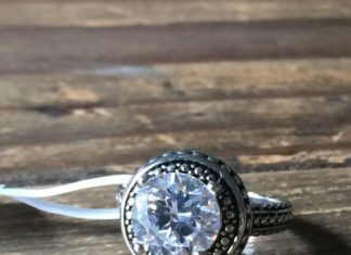 Birthday Gifts Ideas : An Antique Style Perfect 3.2CT Round Cut Russian Lab Diamond Halo Ring