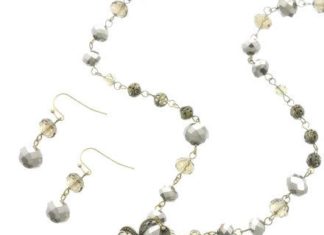 Birthday Gifts Ideas : Burnished Gold Hematite Black Diamond Glass Crystal & Rhinestone Cross Necklace …