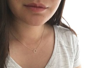 Birthday Gifts Ideas : Celebrity Inspired Gold Circle Necklace
