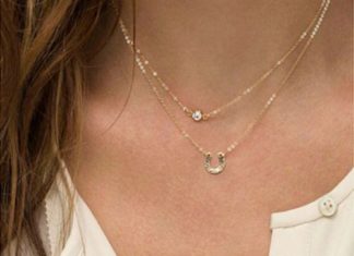 Birthday Gifts Ideas : Trendy Gold Two Layer Good Luck Necklace