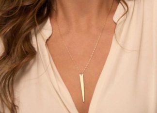 Birthday Gifts Ideas : Celebrity Inspired Gold Triangle Pendant Necklace