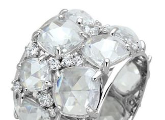 Birthday Gifts Ideas : Celebrity Inspired Gorgeous Diamond Encrusted Double Sparkle Ring