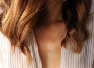 Birthday Gifts Ideas : Celebrity Inspired Trendy Gold Drop Bar Necklace