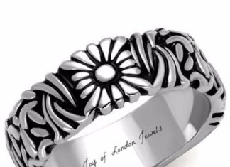 Birthday Gifts Ideas : Celtic Wedding Band or Floral Ring