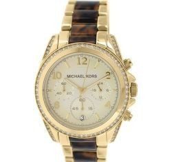 Birthday Gifts Ideas : Michael Kors MK6094 Blair Gold-Tone Chronograph Watch Ladies Watch