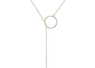 Birthday Gifts Ideas : Minimalism Gold Ring Bar Y Lariat Necklace
