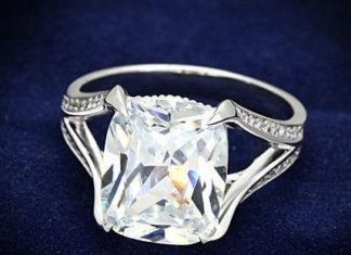 Birthday Gifts Ideas : NEW!! A Perfect 5CT Cushion Cut Russian Lab Diamond Ring