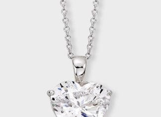 Birthday Gifts Ideas : Perfect 3CT Russian Lab Diamond Heart Necklace