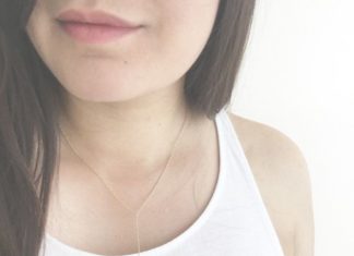 Birthday Gifts Ideas : Trendy 24K Gold Vertical Bar Y Necklace Body Jewelry